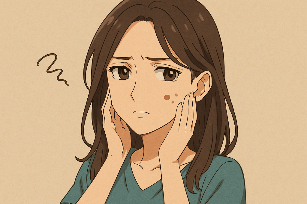 シミと肝斑、その違い知っていますか❓間違った治療は悪化させる可能性があります　