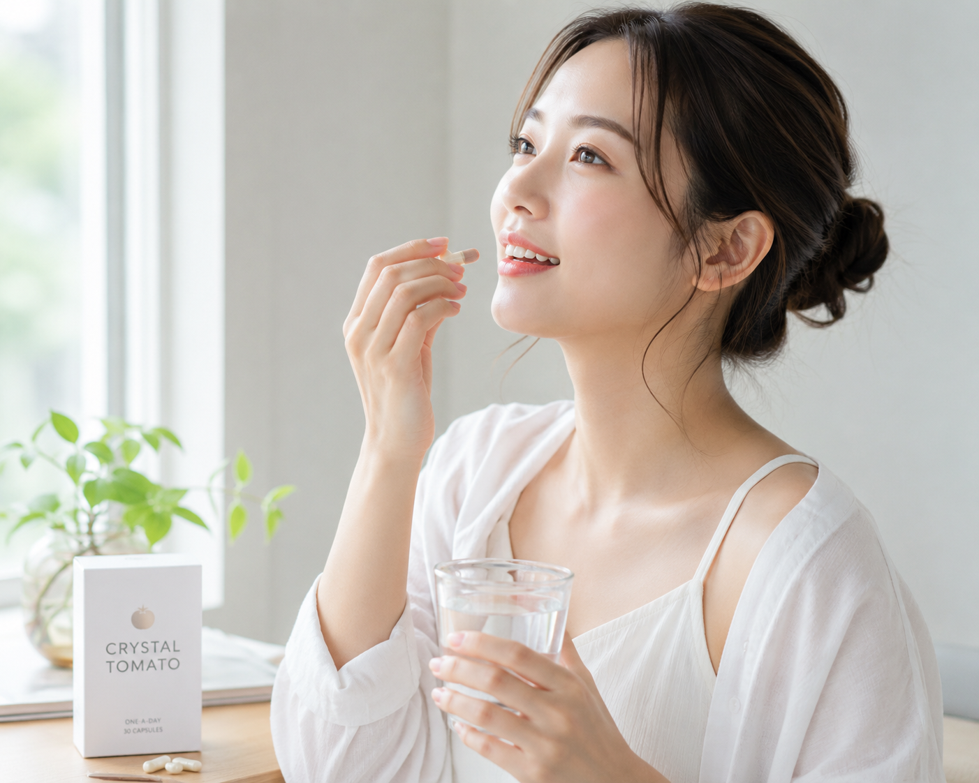 内側からの紫外線対策☀️飲む日焼け止め「クリスタルトマト」とは？